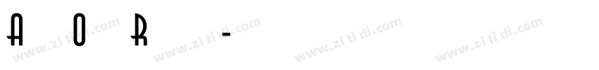 AmwayOpti Regular字体转换